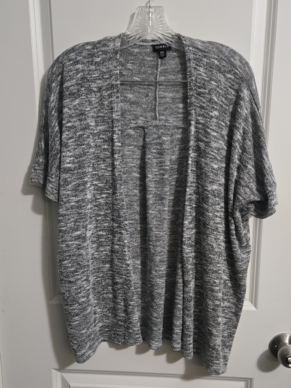 Torrid Gray Tweed Short Sleeve Cardigan
